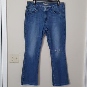 Levi's 715 Bootcut Distressed Jeans